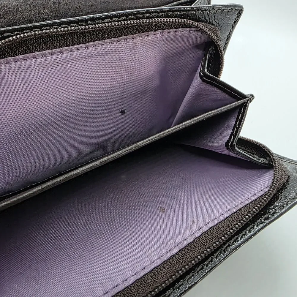 Coach‎ Ashley Brown Signature Bi Fold Wallet Coin  Cash Pouch